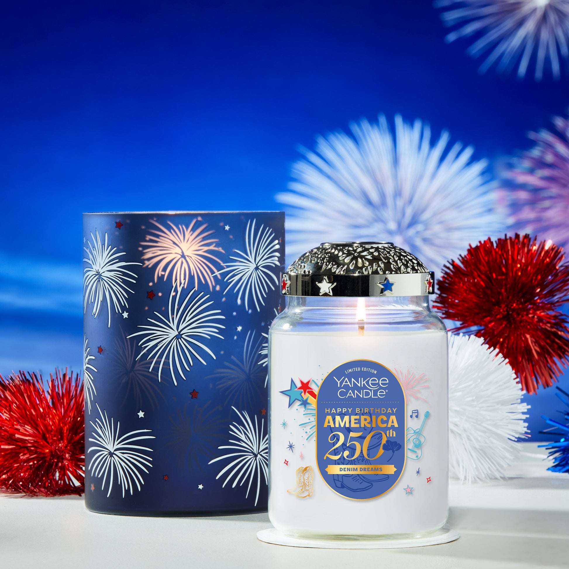 Happy Birthday, America! Illuma-Lid® Jar Candle Topper